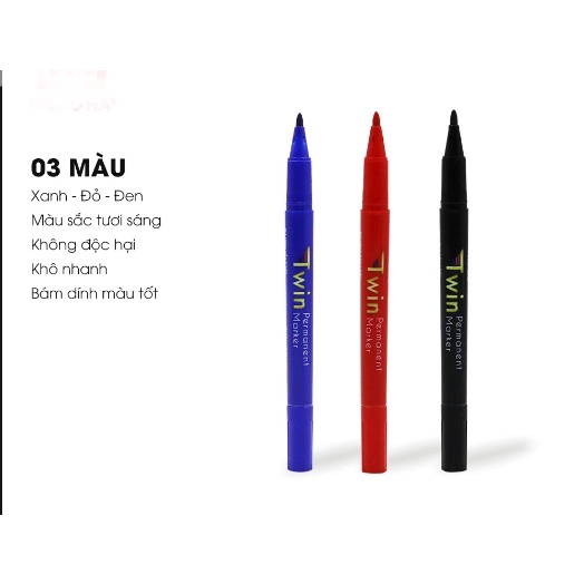 Combo 5 cây Bút Lông Dầu Hồng Hà GX-PM02