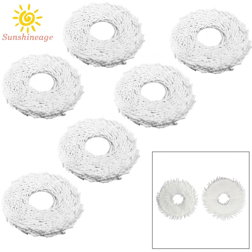 SUNAGE- ~6 Pack Mop Cloth For Bot W10 &amp; W10 Pro Self-Cleaning Vacuum Cleaner Part New【SUNAGE-HOT Fashion】