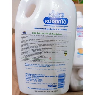 Nước rửa bình,hoa củ quả kodomo 750ml