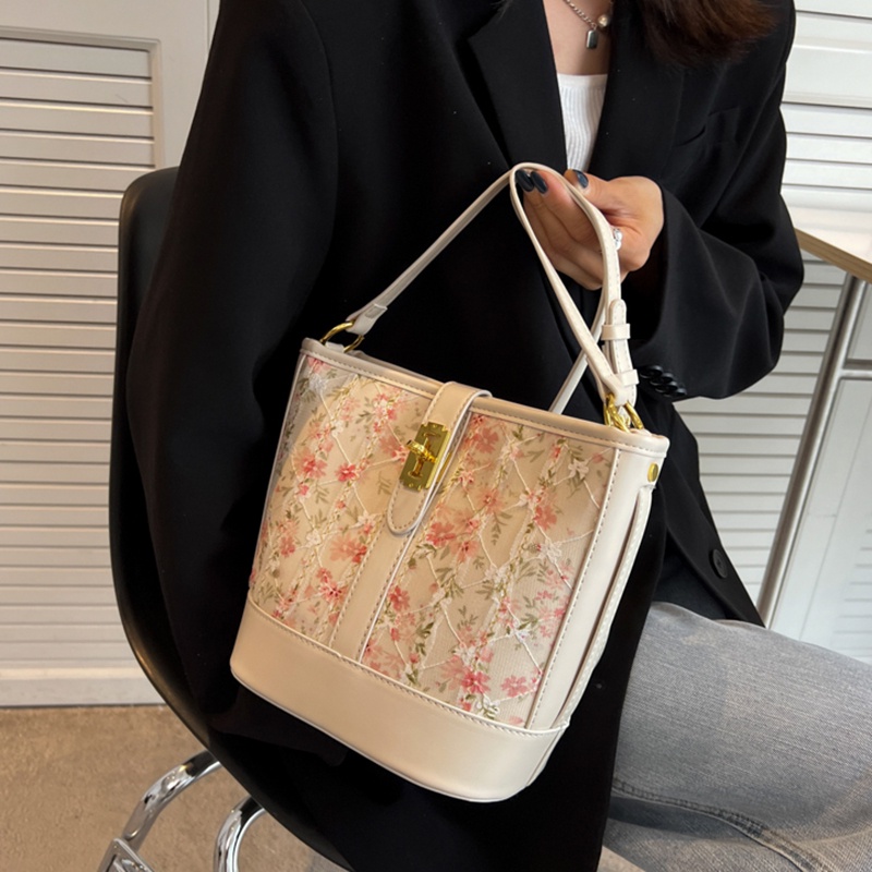 Túi Đeo Vai Cỡ Lớn Họa Tiết Khâu Độc Đáo Thời Trang Cho Nữ