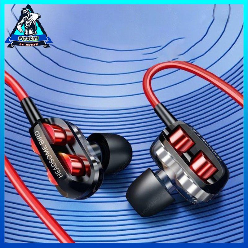 [Fitslim] Fashion Wired Ear Stereo Headphone Bass Subwoofer For Phone Sport Headset