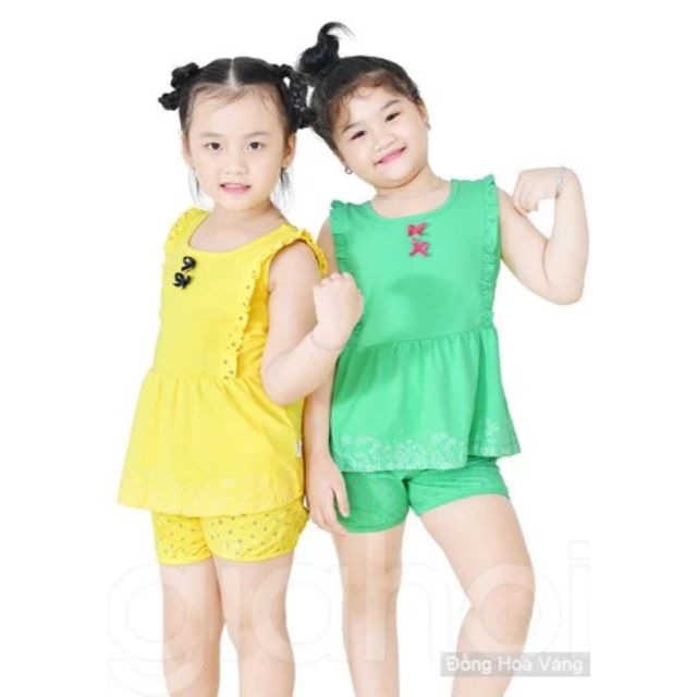 Bộ bé gái Đồng hoa vàng