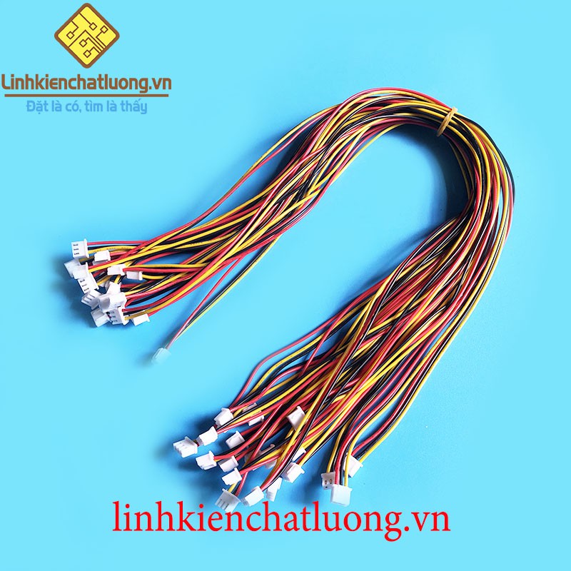 20 Sợi dây 3P XH2.54 dây 22AWG 2 đầu cắm dài 50cm