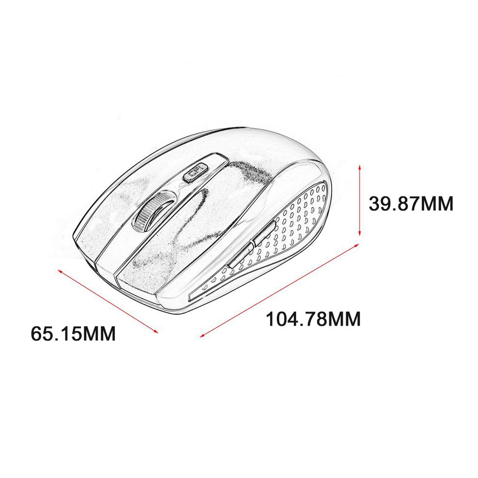 Chuột Quang Không Dây 2.4ghz Cho Laptop / Máy Tính