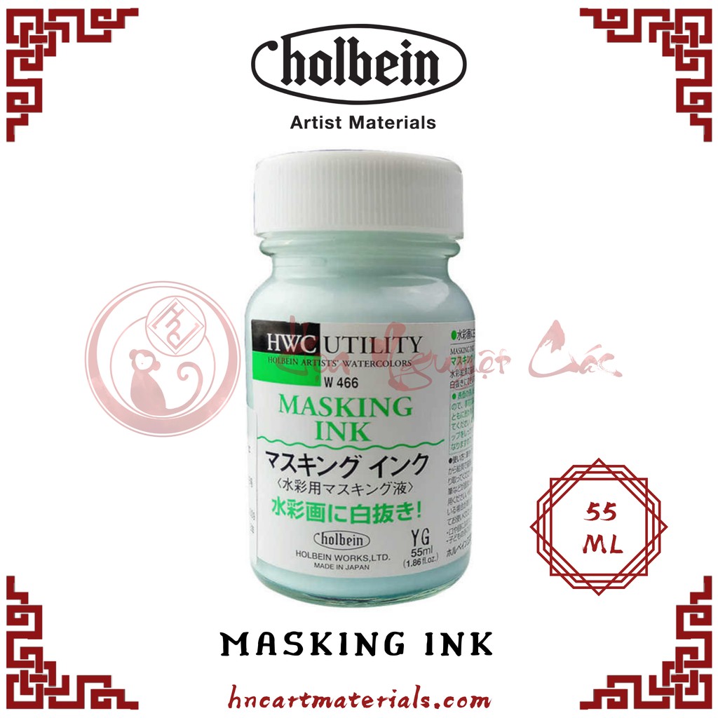 [Holbein] Dung dịch keo chặn màu Masking ink