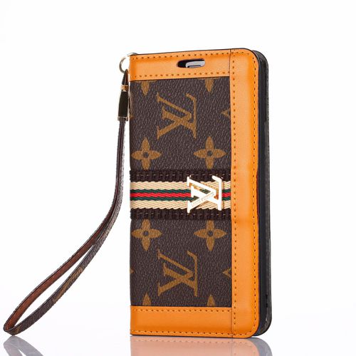 Flip Wallet Leather Stand  LV  Case For Apple iphone 11 12  6 7 8  PRO Plus MAX Mini SE X XS XR  Cover Luxury Brand with Logo casing Hand Strap