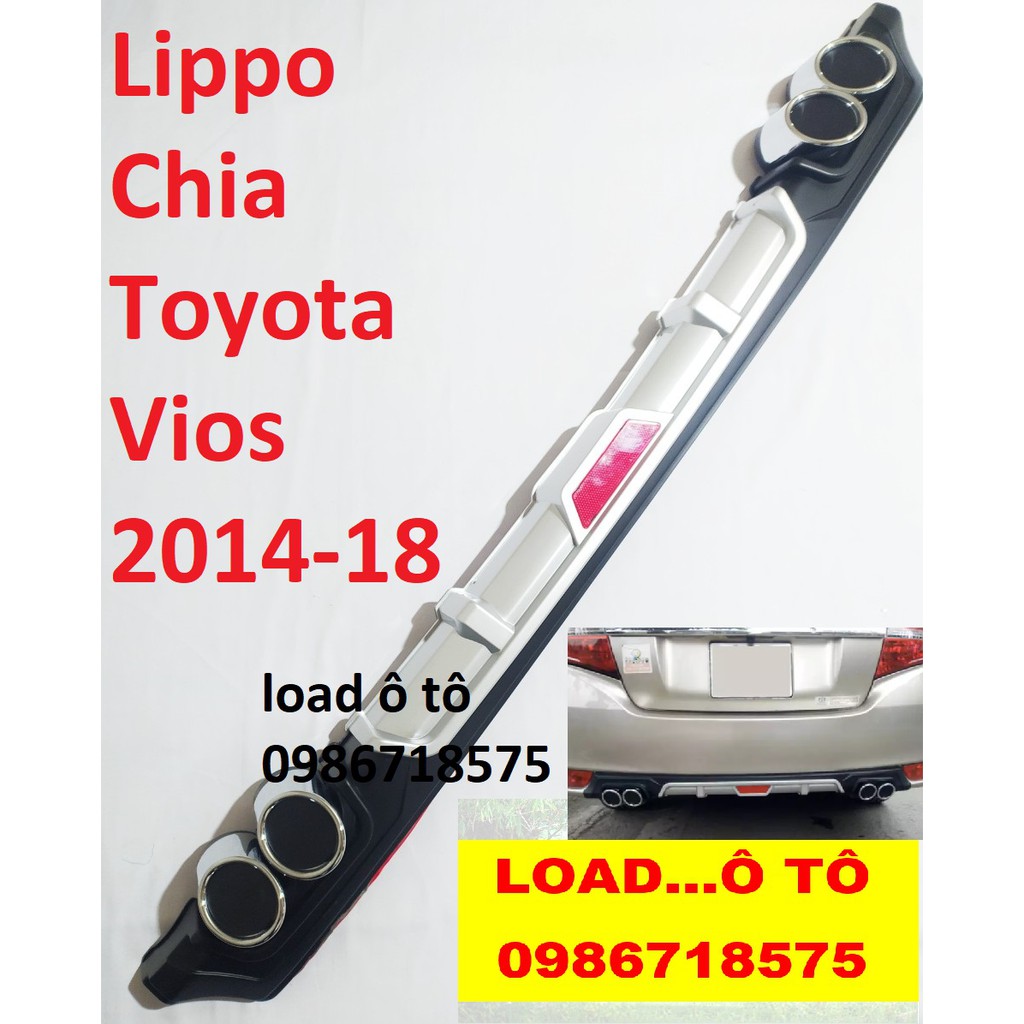 Lippo Chia Toyota Vios 2014-2018 Nhựa ABS Mạ Crom Cao Cấp