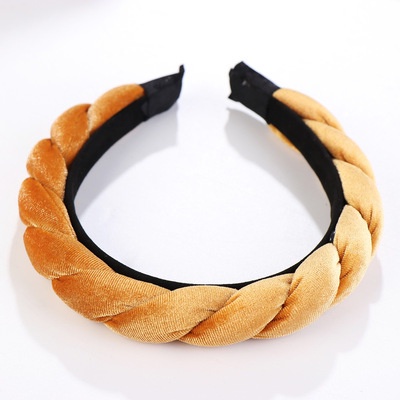 Haimeikang Fashion Solid Color Velvet Headbands For Women