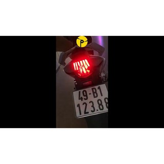 Bóng led hậu 48 tim gắn xe máy (chớp-sáng đỏ)