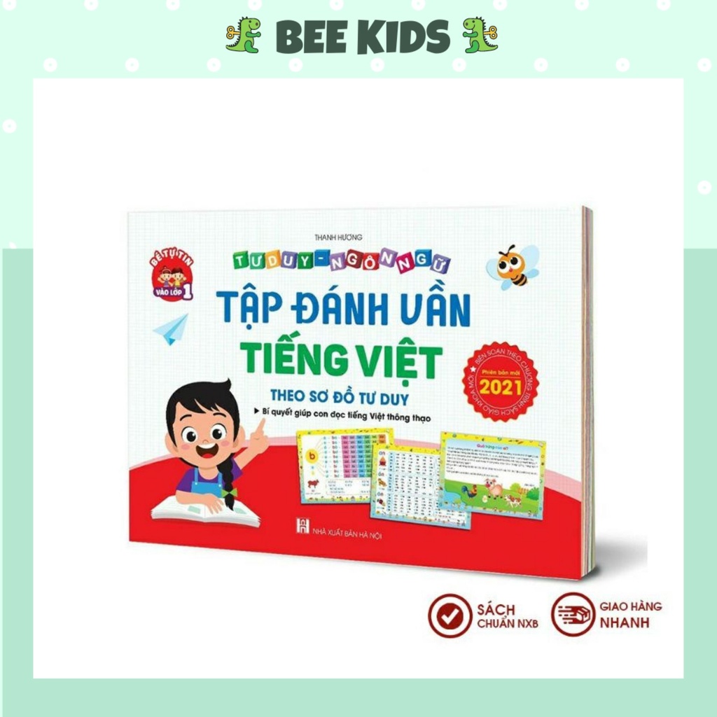 Tập đánh vần tiếng việt theo sơ đồ tư duy. Quà tặng cho bé phát triển trí tuệ
