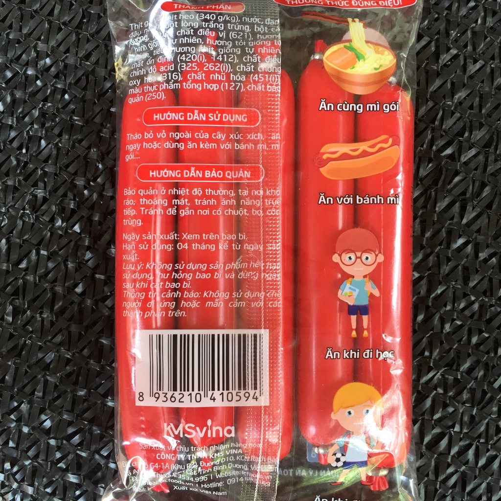 XÚC XÍCH DINH DƯỠNG ĂN LIỀN GÓI 5 CÂY/BỊCH - THƠM NGON - LOẠI ĐẶC BIỆT