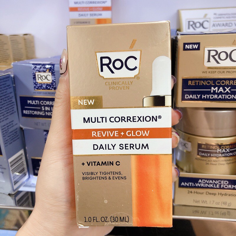 Tinh Chất Sáng Da RoC Multi Correxion Revive + Glow Vitamin C Daily Serum ( 30mL )