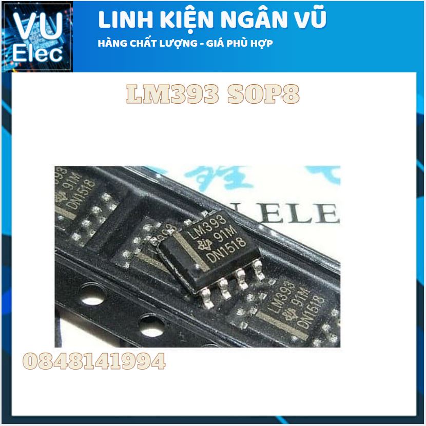 LM358 - LM393 - LM324 (IC Khuếch Đại Thuật Toán)