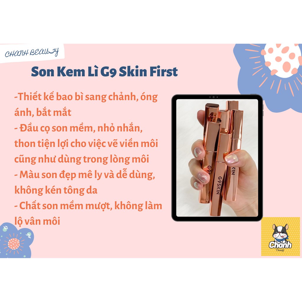Một Thỏi Son Kem Lì G9 Skin First V Fit Velvet Tint | BigBuy360 - bigbuy360.vn
