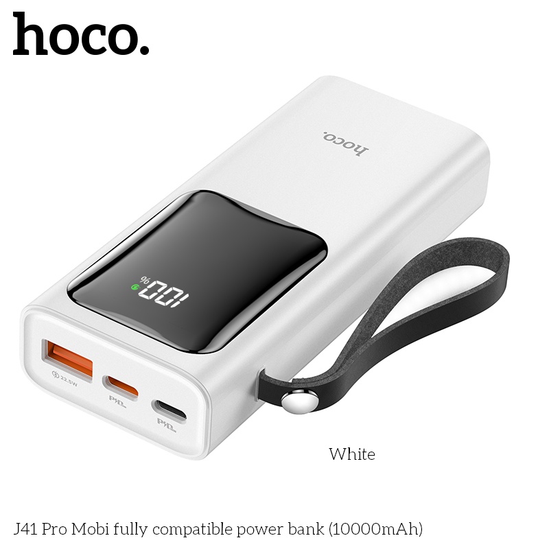 ⚡SẠC NHANH 22.5W⚡ Sạc dự phòng HOCO J41Pro 10000MAH Pin du phong PD 20W, QC 3.0 PD có đèn hiển thị pin