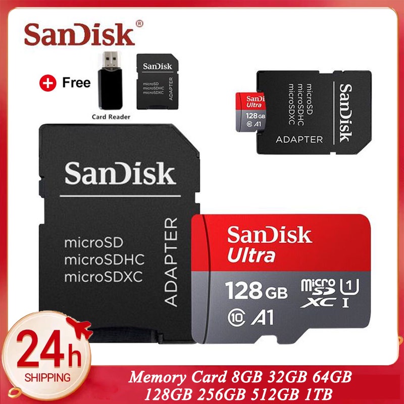 Thẻ Nhớ Sandi Tốc Độ Cao 1TB 512GB 256GB 128GB 64GB 32GB 8GB Phù Hợp Cho Máy Ảnh / Điện Thoại / Máy Tính
