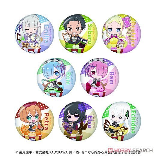 Huy hiệu cài áo in hình RE : ZERO BẮT ĐẦU LẠI Ở THẾ GIỚI KHÁC anime chibi phụ kiện xinh xắn
