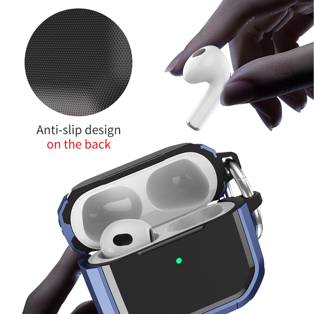 Vỏ Bảo Vệ Hộp Sạc Tai Nghe AirPods3 / 2Gen Bằng TPU / PC / Da Giả Lập Thể Phát Triển Tốt Hơn 2021
