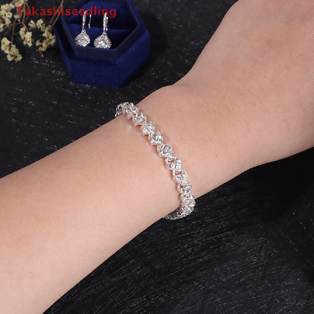 (Takashiseedling) Vòng Tay Hạt Pha Lê Từ Tính Chăm Sóc Sức Khỏe Giảm Cân Cho Nữ