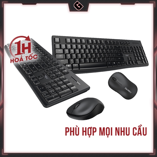 Bàn Phím Và Chuột Không Dây Dareu MK188G - Hàng Chính Hãng