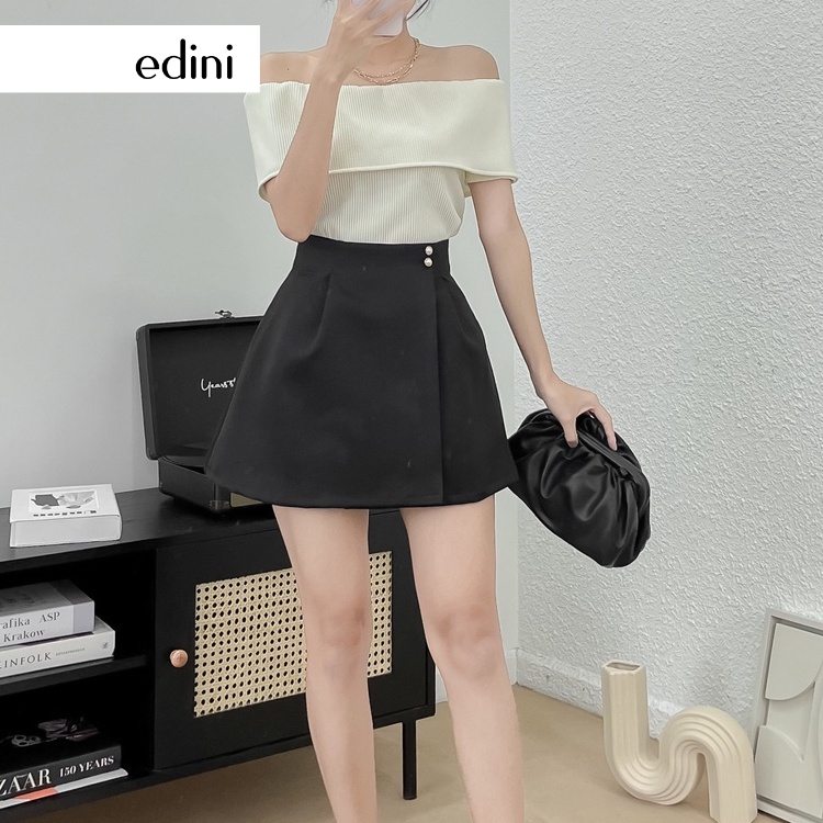 Chân Váy A Đắp Tà Đính Hạt - EDINI - V411