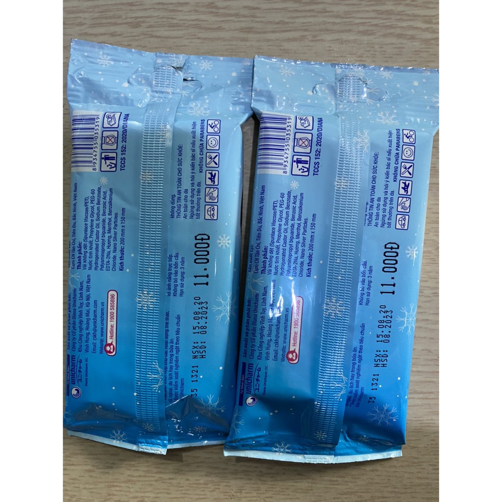 COMBO 2 GÓI KHĂN ƯỚT  FRESSI CARE COOL 20 MIẾNG