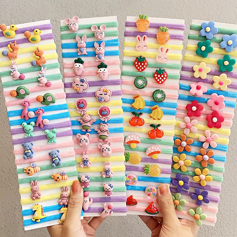 KIDSBOWS Set 10 Kẹp Tóc Hình Trái Cây Cho Bé Gái