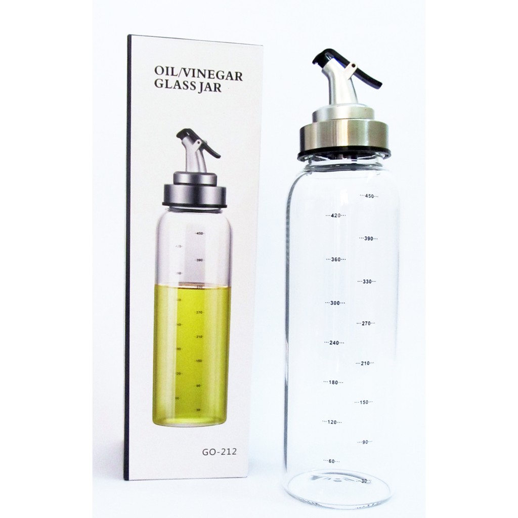 Bình đựng dầu ăn thủy tinh 500ml hình Bình Sữa Oil - GO 112