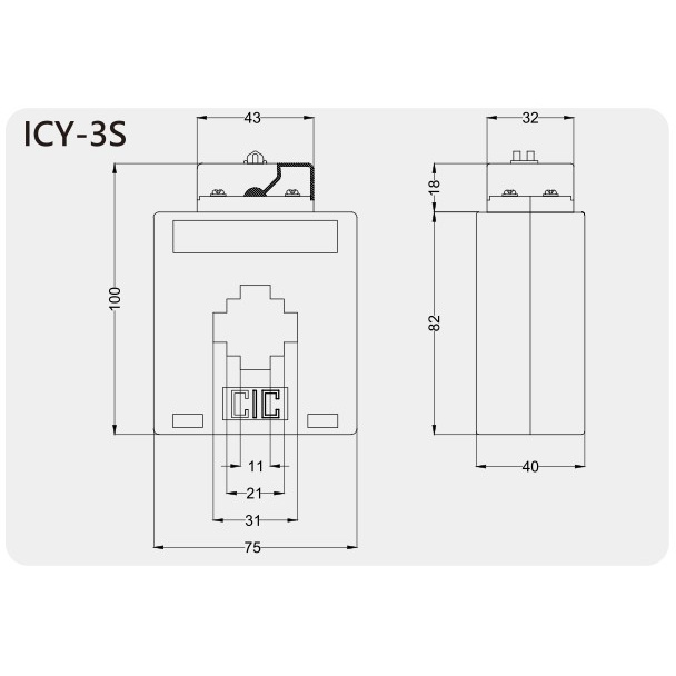 Biến Áp Ic Icy-3S 100 / 5a Cic Chất Lượng Cao