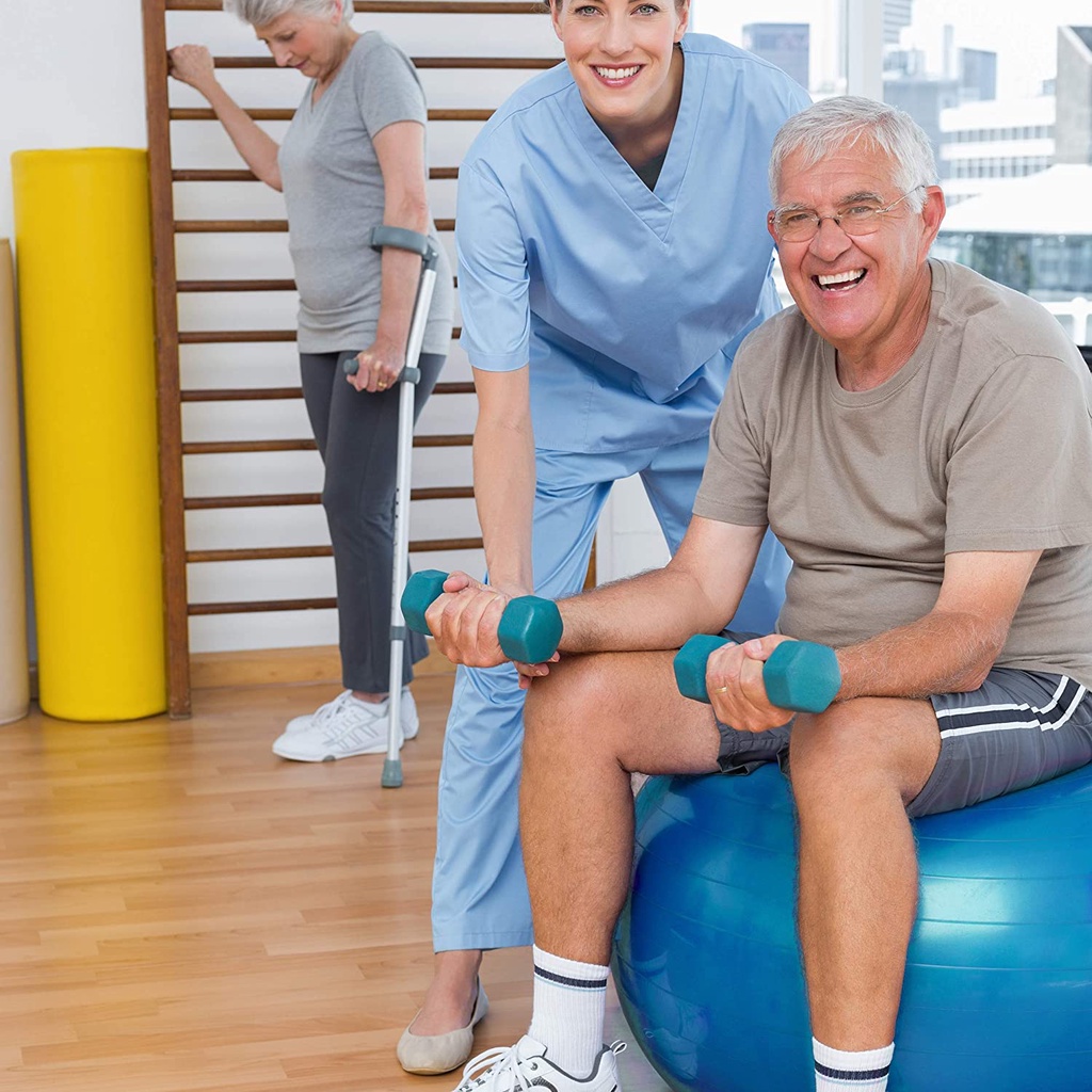 Bóng Tập Yoga Cỡ Đại 65Cm Cao Cấp Chống Nổ (Dày 2mm) Chống Trượt, Bền, Chắc, Đàn Hồi Tốt - Kèm Bơm, Van Kim Giữ Hơi Bóng