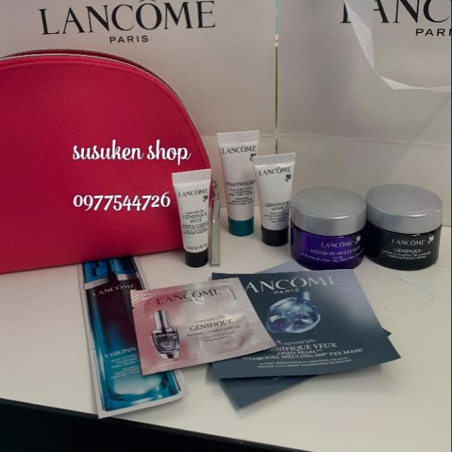 Sét dưỡng da Lancôme mini 9 món+ tặng kèm túi cute