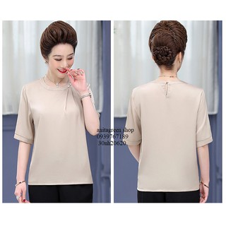tk2-0620-ÁO KIỂU TRUNG NIÊN NÚT CHUỖI