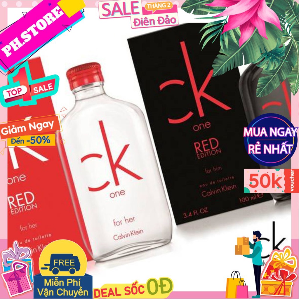 ✅ Mẫu thử nước hoa CK One RED EDITION for Him EDT Test 10ml/20ml #CHUYÊNNƯỚCHOASHOP#