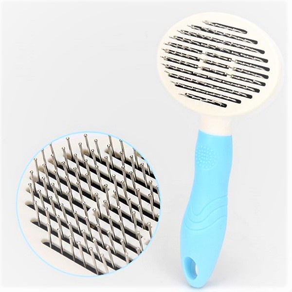 LƯỢC CHẢI LẤY LÔNG RỤNG CÓ NÚT BẤM CHO CHÓ MÈO