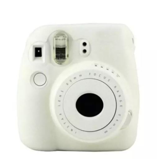 Vỏ máy ảnh Silicone Mềm Noctilucent cho FU.JI.FILM Instax Mini8 Mini8s màu trắng-SKU-VOFUJI-va