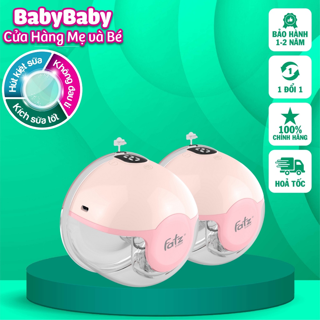 Máy hút sữa không dây rảnh tay, máy vắt sữa Fatz baby Freemax 1/Freemax 2