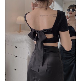 ÁO THUN HỞ LƯNG CỘT NƠ SIÊU XINH