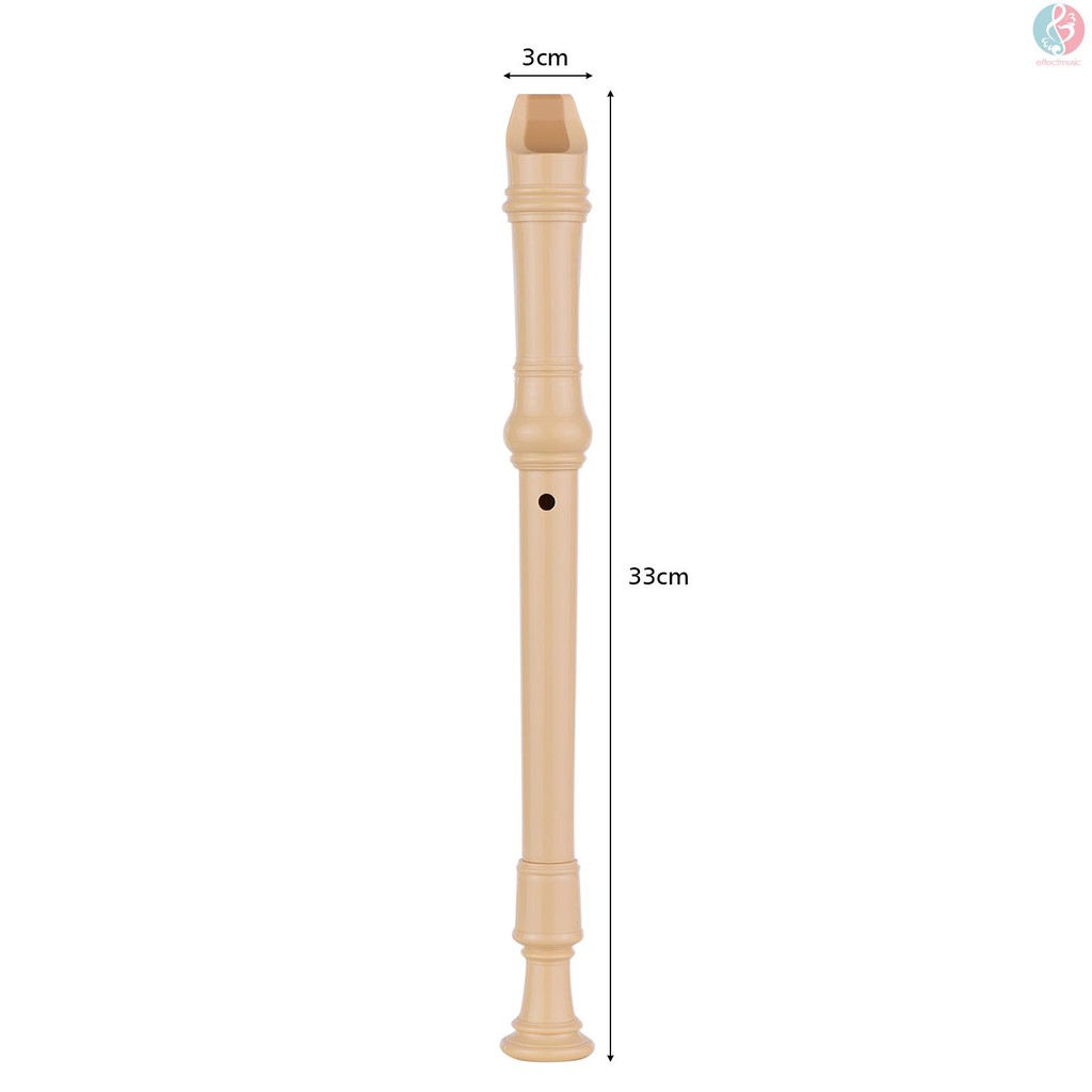 Ống Sáo Soprano 8 Lỗ Có Dây Đeo Ngón Tay Bằng Da Pu