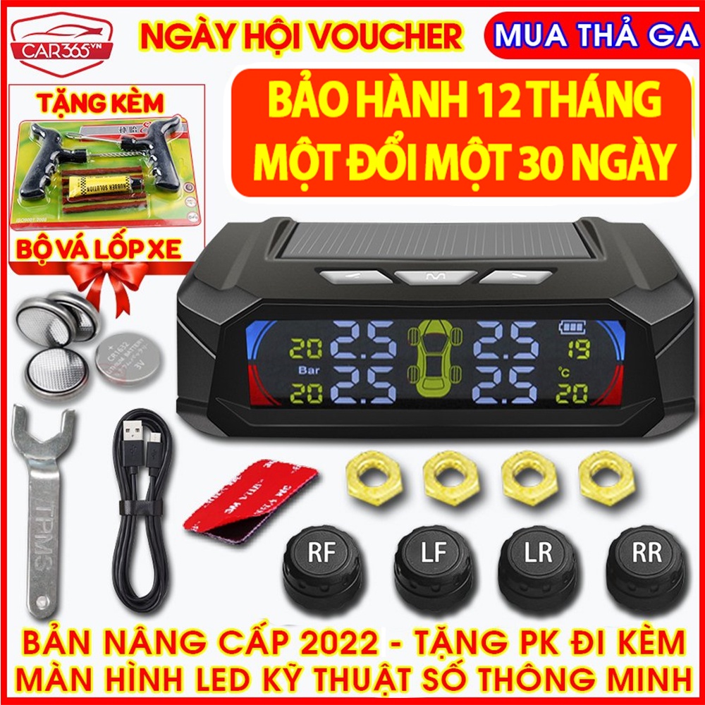 Cảm biến áp suất lốp ô tô xe hơi car365.vn tpms cao cấp van ngoài bản quốc - ảnh sản phẩm 1