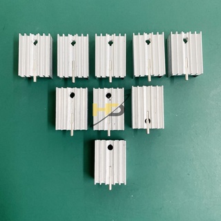 Combo 5 Chiếc Nhôm Tản Nhiệt TO-220 20x15x9mm Có Chân Hàn 6 Cánh Dùng Trong Mạch Điện Tử