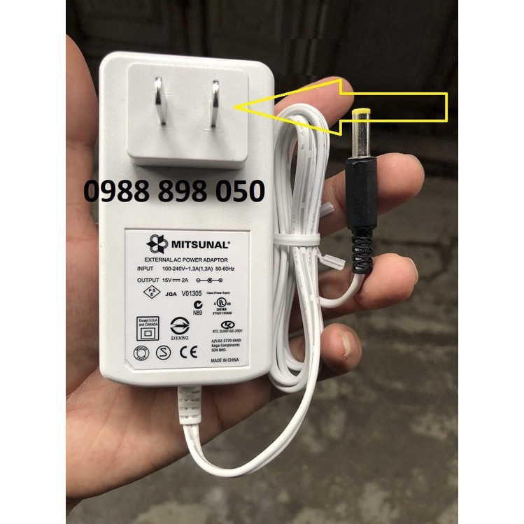 NGUỒN ADAPTER 15V 2a LOẠI XỊN