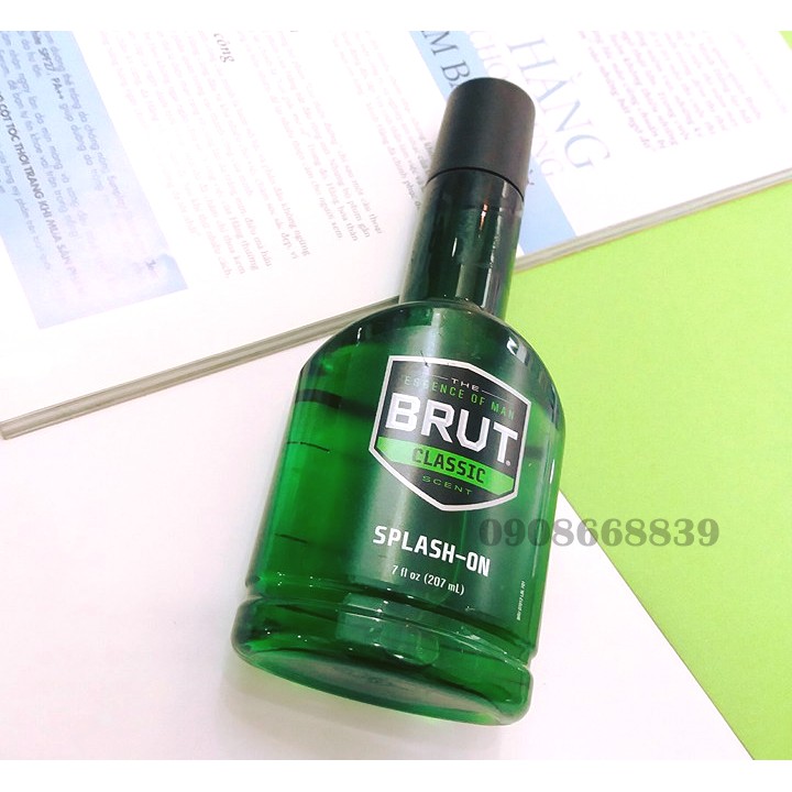 Nước Hoa Nam Sau Cạo Râu Brut Classic Scent Splash On 207ml