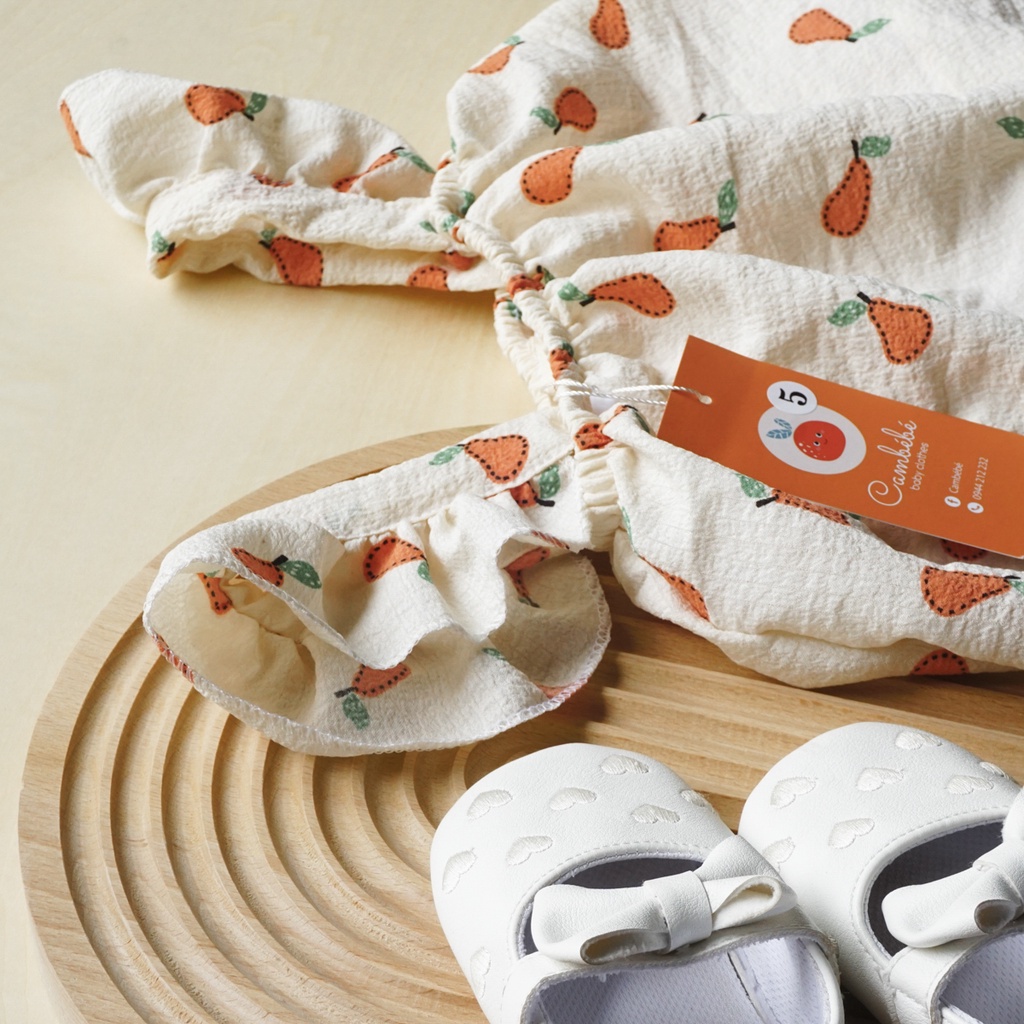 Set quần áo hoa nhí, Đồ bộ bé gái quần áo cánh tiên vải đũi- bộ cánh tiên bé gái xinh xắn cho bé hàng đẹp mã B