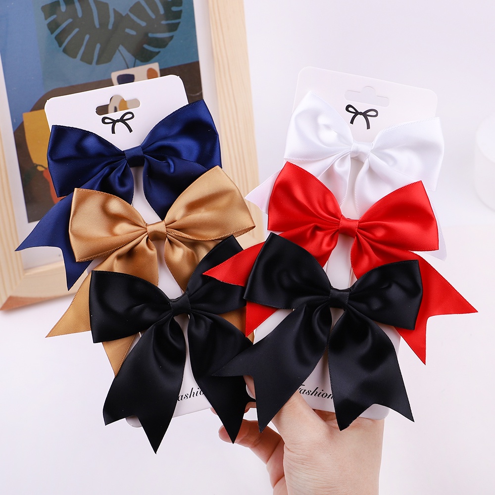 Set 3 Kẹp tóc KIDSBOWS đính nơ ruy băng nhiều màu sắc độc đáo
