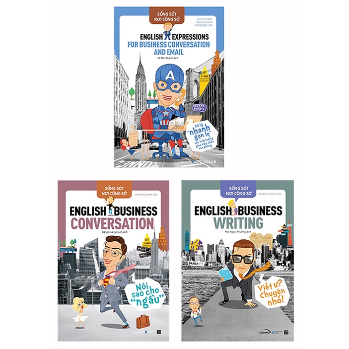 Sách ( Combo 6 cuốn ): Sống Sót Nơi Công Sở - English Business [AlphaBooks]