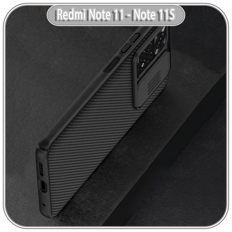 Ốp lưng cho Xiaomi Redmi Note 11 - Note 11S Nillkin CamShield che camera - hàng nhập khẩu