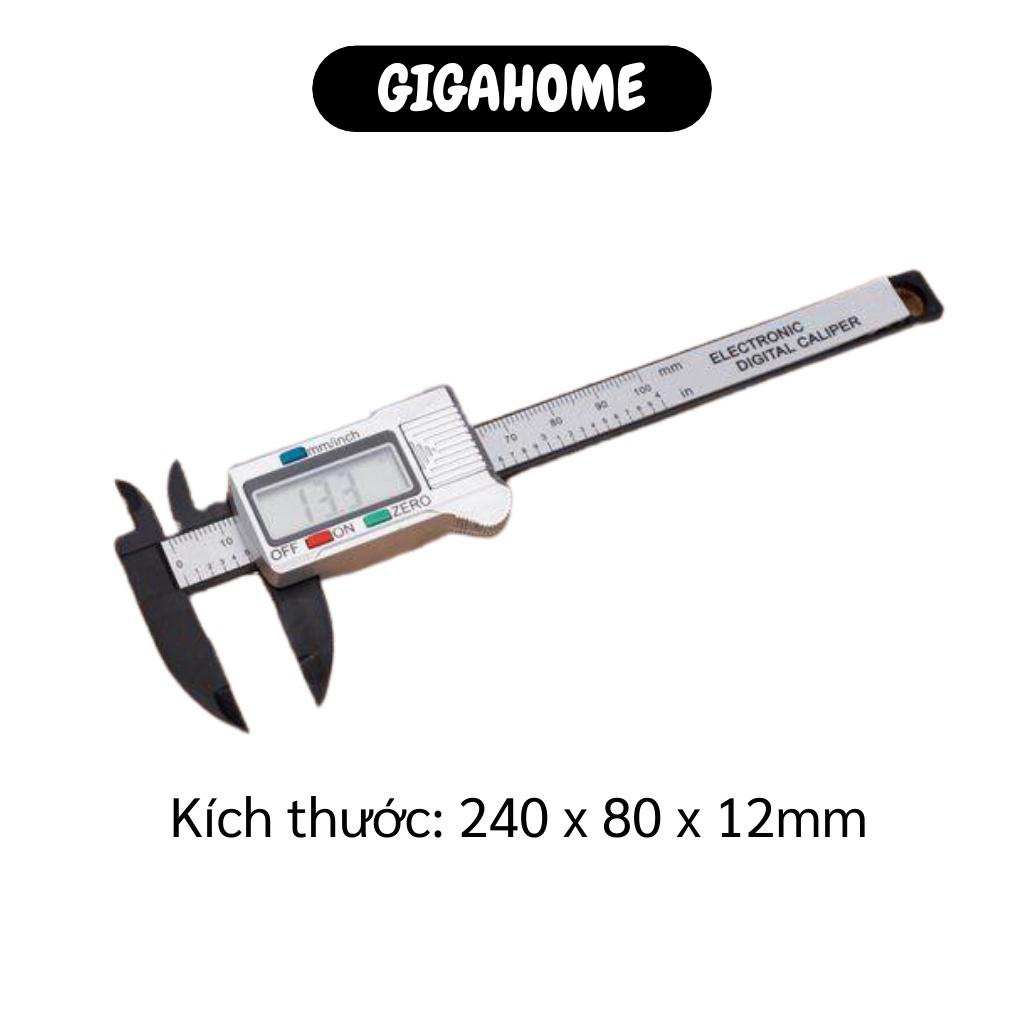 Thước Điện Tử GIGAHOME Thước Kẹp Kỹ Thuật Số Vernier Caliper Đo Đường Kính Sợi Nhựa 6232