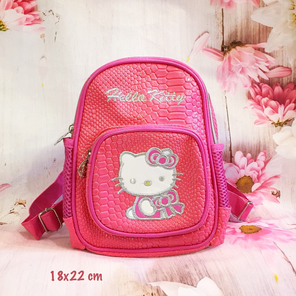 Balo da Hello Kitty mầm non cho bé