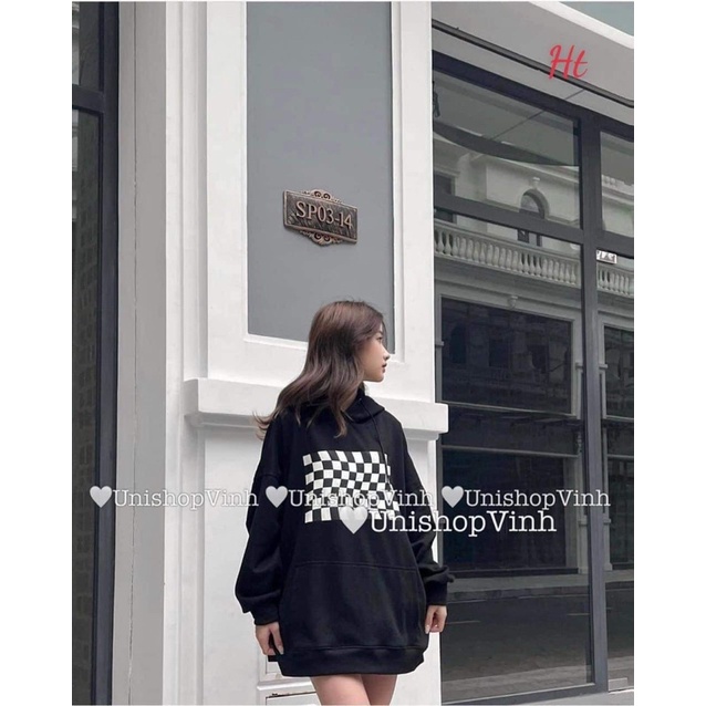 Áo hoodie 5D Caro nỉ đẹpHt