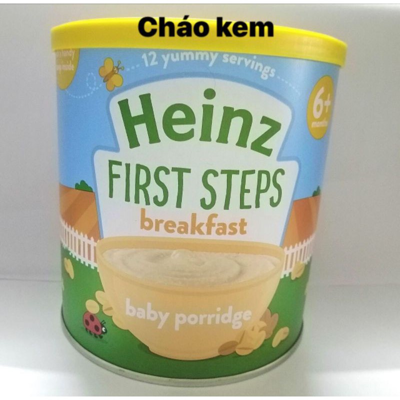 Bột Ăn Dặm Heinz Dạng Lon 240g Việt Quất - chuối - Táo - Đào Mơ - Mì ý - Bắp Ngọt